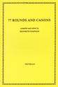 77 Rounds and Canons SATB Choral Score cover